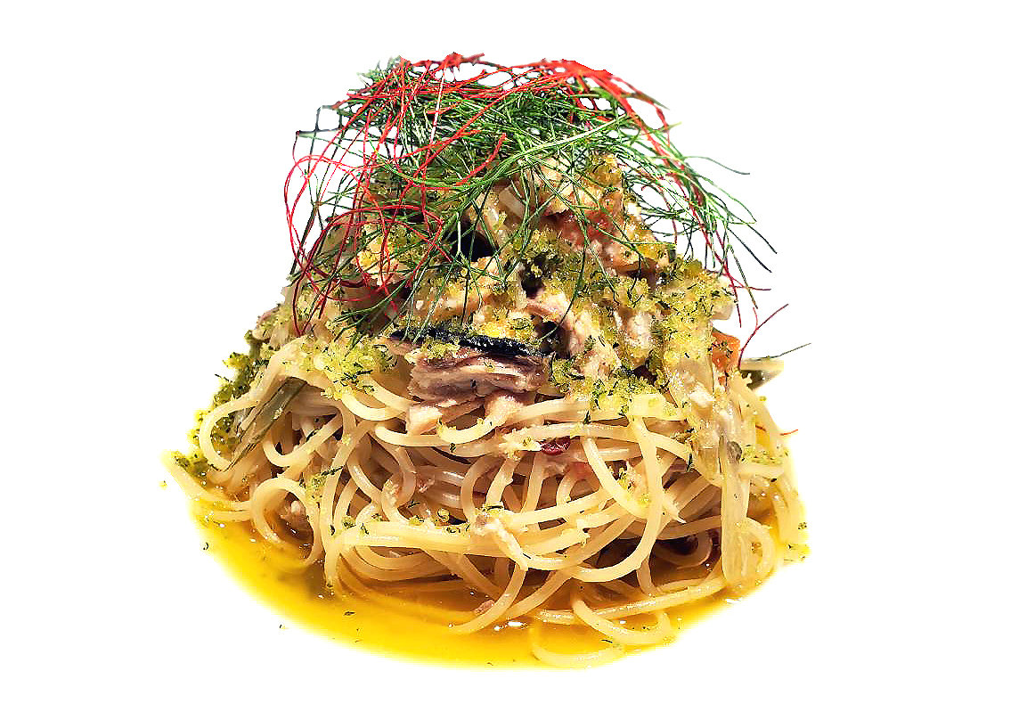 鯖パスタ 2